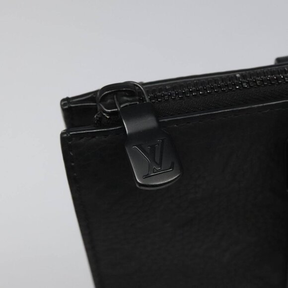 LOUIS VUITTON Monogram Taurillon Clemence Sac Plat Cloth Bag M21884 Auth PP196 - Picture 11 of 15